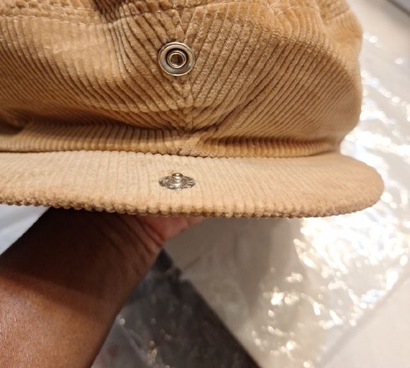 Vintage 70's early 80's Dobbs Brown Corduroy Cotton Newsboy Cap Size 7 - Picture 7 of 7